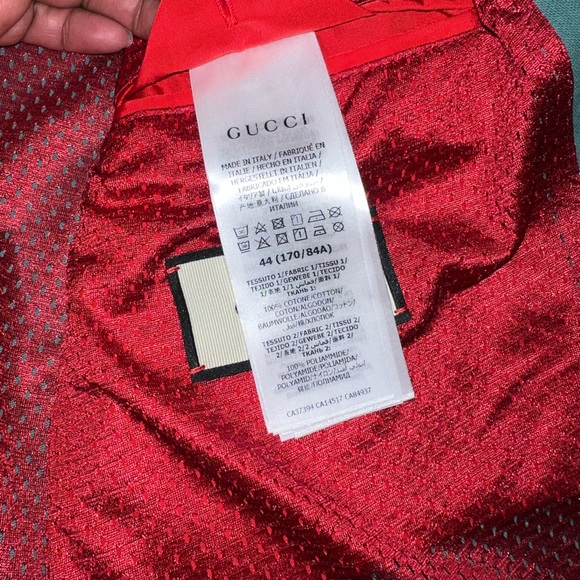 Gucci Green & Red-Chevron Jacket - Picture 7 of 7